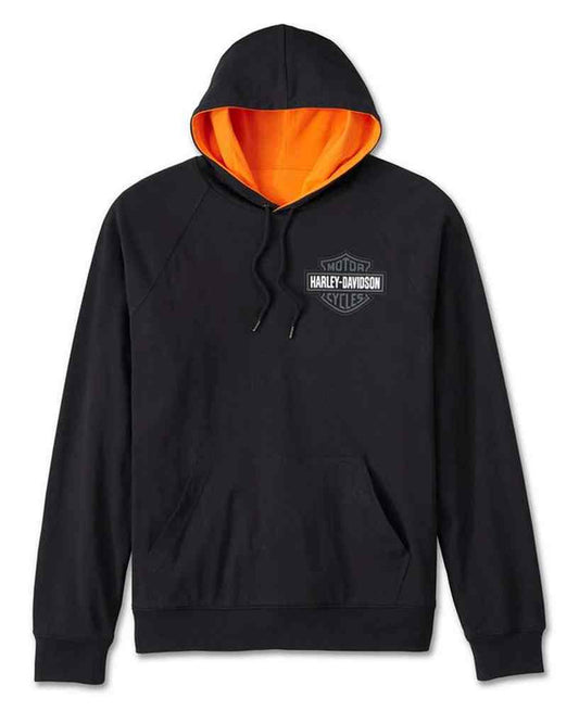 Sweat à capuche réversible Spirit of Freedom pour homme – Noir 96526-24VM