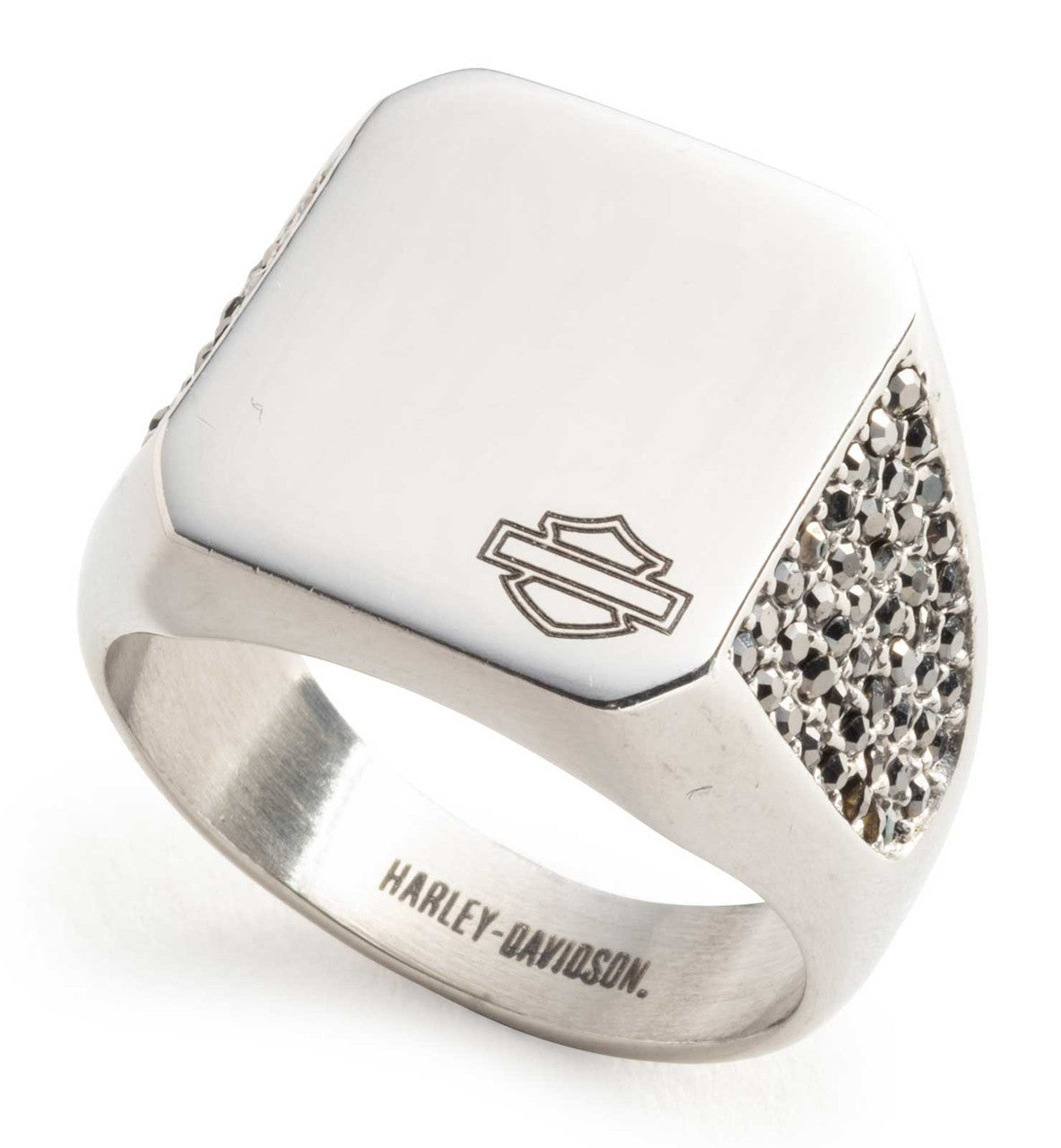 BAGUE POUR HOMME SIGNET CRYSTAL ÉDITION LIMITÉE - 34R00328
