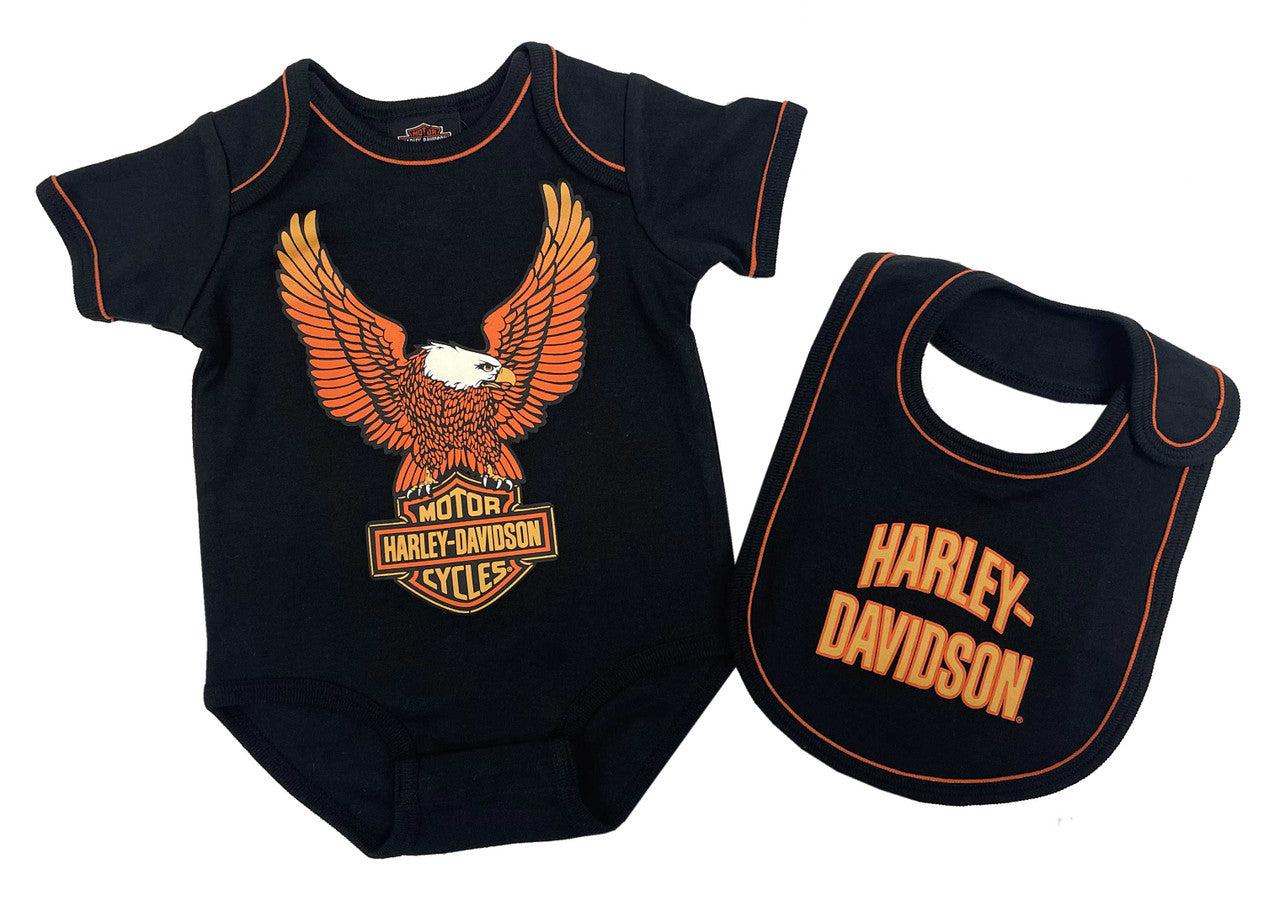 Ensemble 2 pièces pour bébé garçon, motif aigle, noir (2551500-2561500)