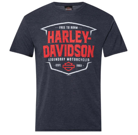 T-shirt à manches courtes Breaker pour homme Harley-Davidson® | Bleu marine 40291719