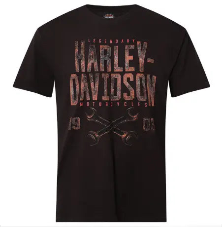 T-shirt Harley-Davidson pour homme Noir rouillé - 40291725