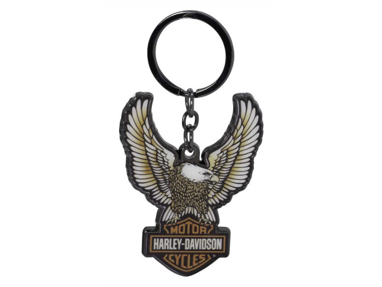 Porte-clés Harley-Davidson « Aigle bombé avec logo B&S » - 4621