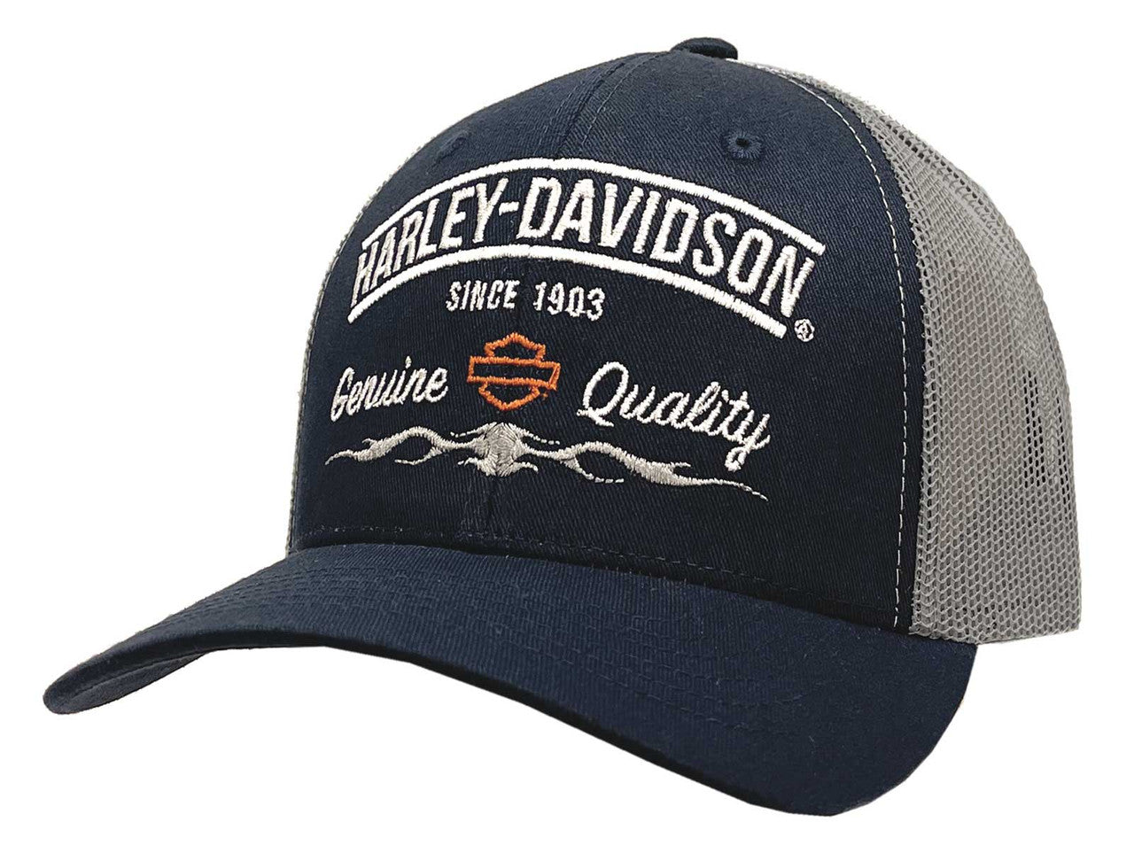 CASQUETTES MESHED NAVY SILVER