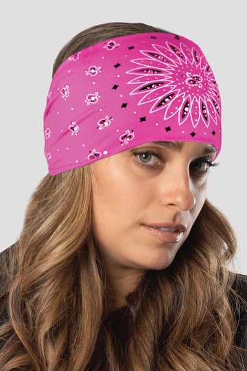 Bandeau EZ Bandz à motif cachemire rose pâle avec pierres précieuses (50302-HG)