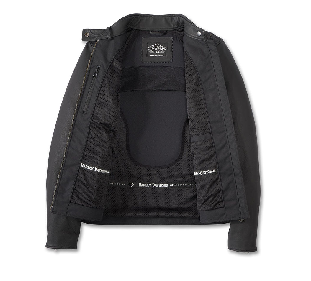 Veste en cuir imperméable Oracle pour homme - 97021-24VM