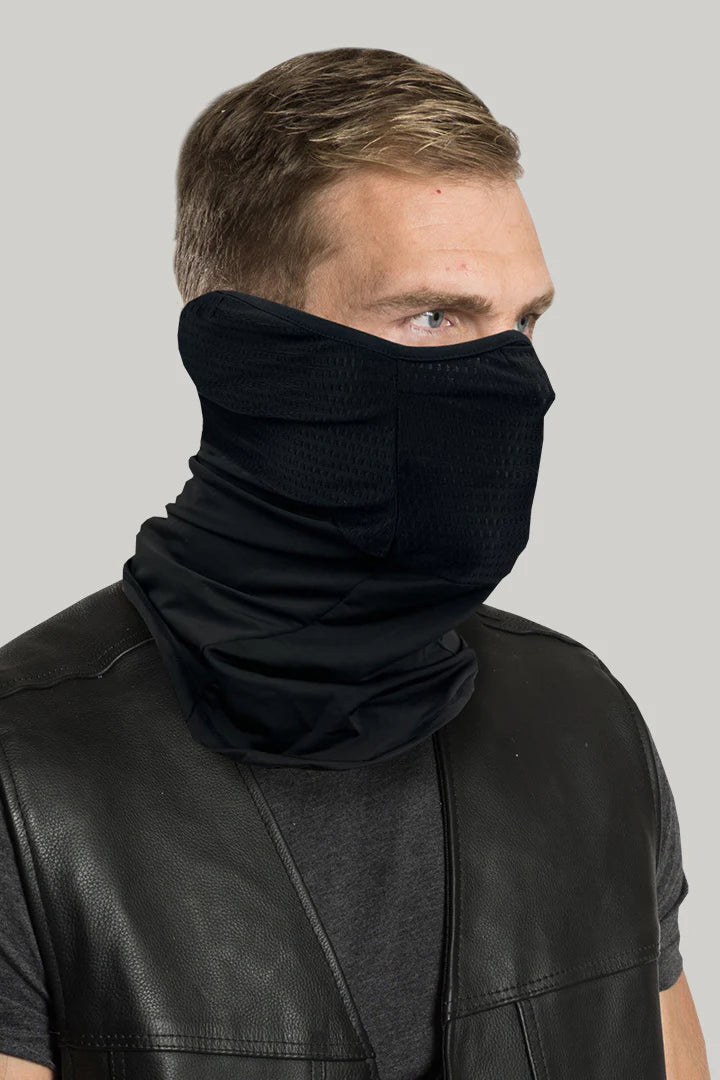 Cache-cou noir uni - 55004