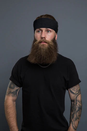 BANDEAU ELASTIC SOLID BLACK - 56521