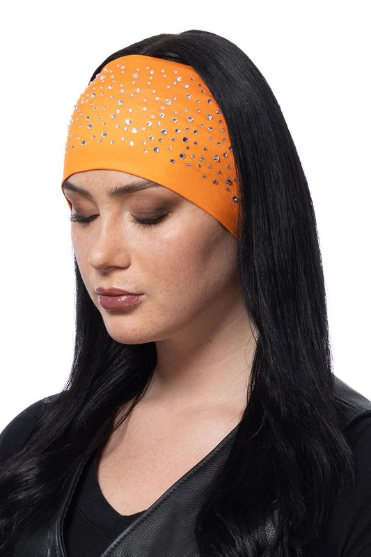 BANDEAU PONYTAIL ORANGE BLING - 58114