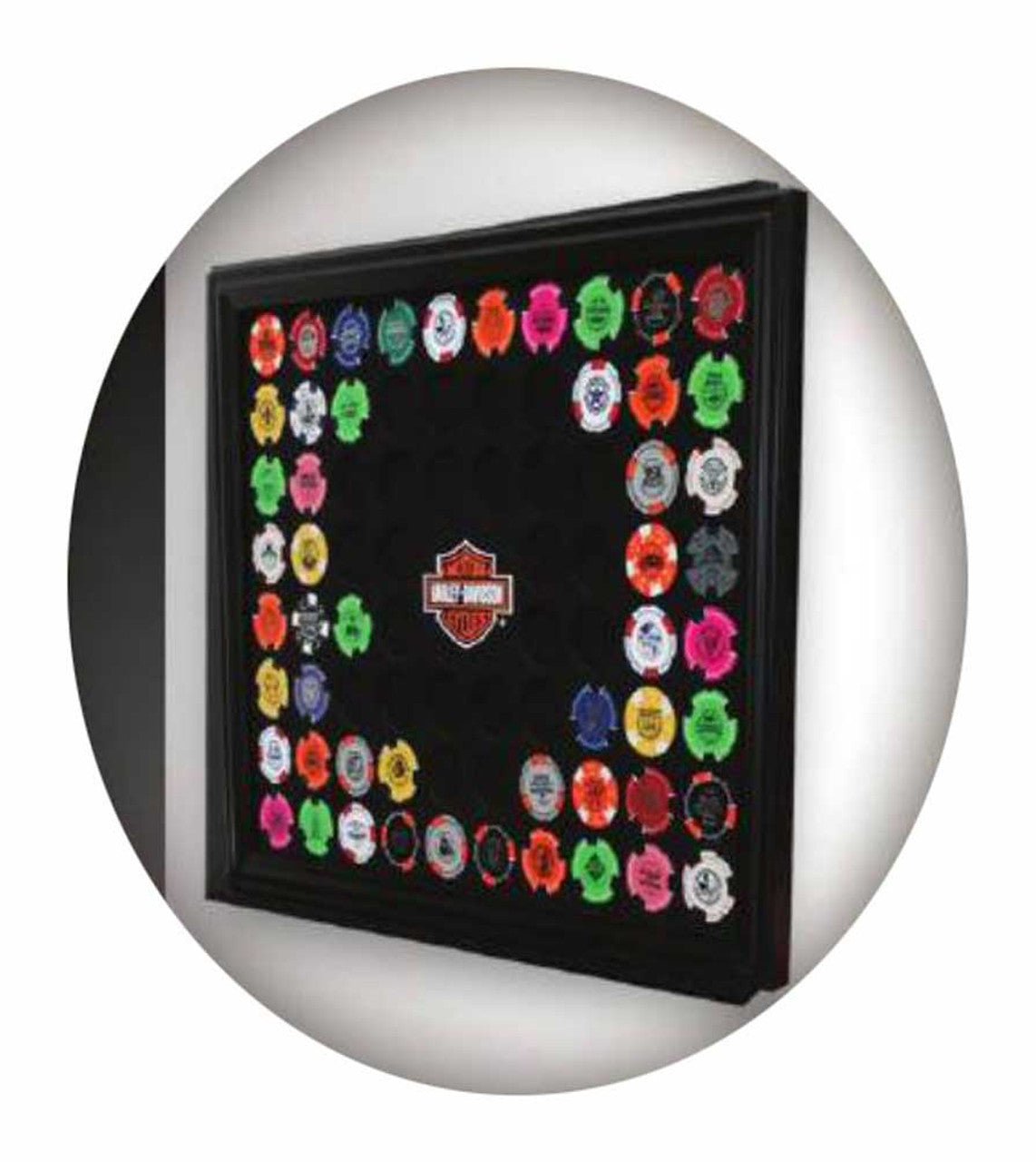 HD COLLECTOR POKER CHIP FRAME 76 / CADRE À POKER CHIP POUR COLLECTIONNEUR