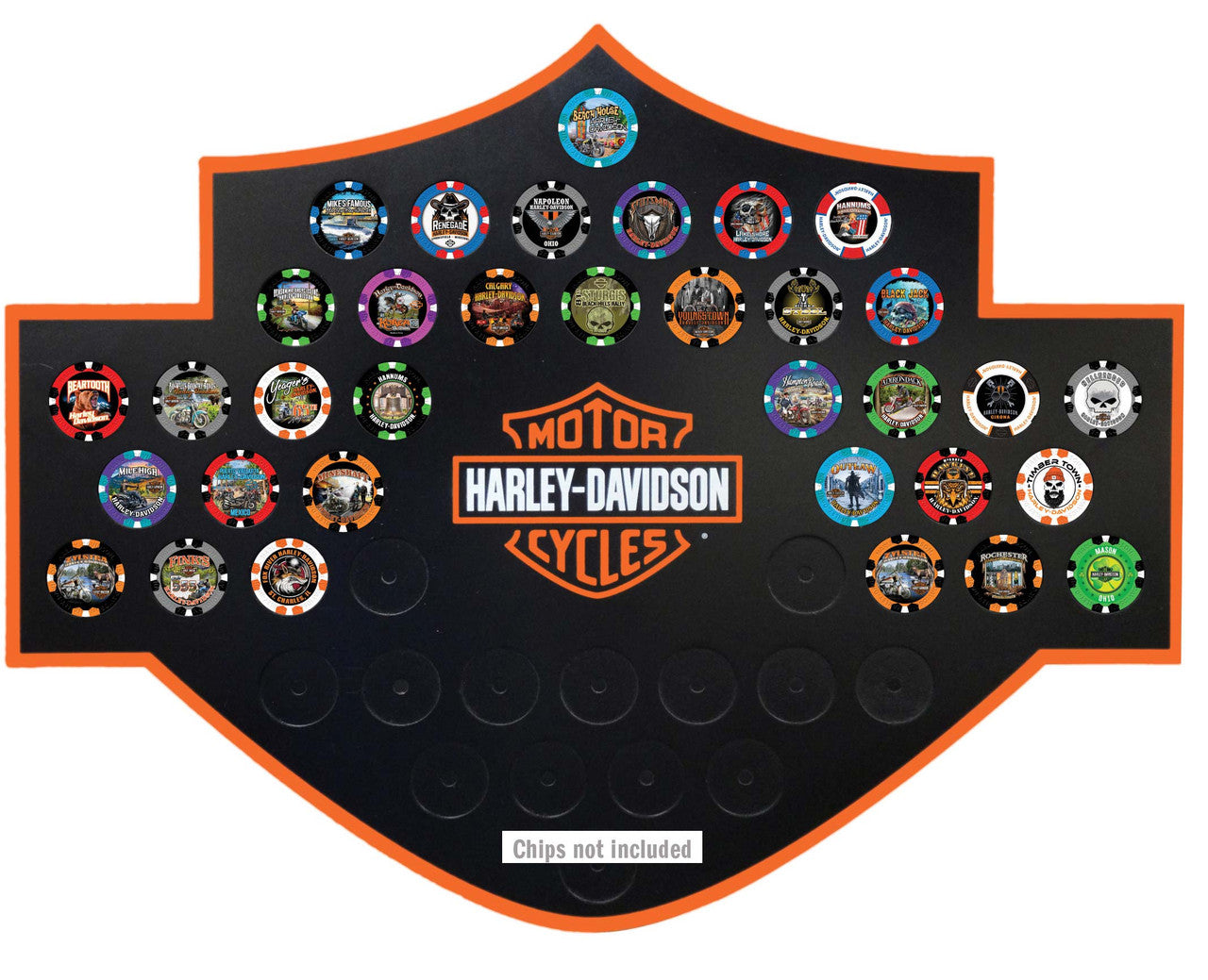 Cadre de collection de jetons Harley-Davidson (6995)