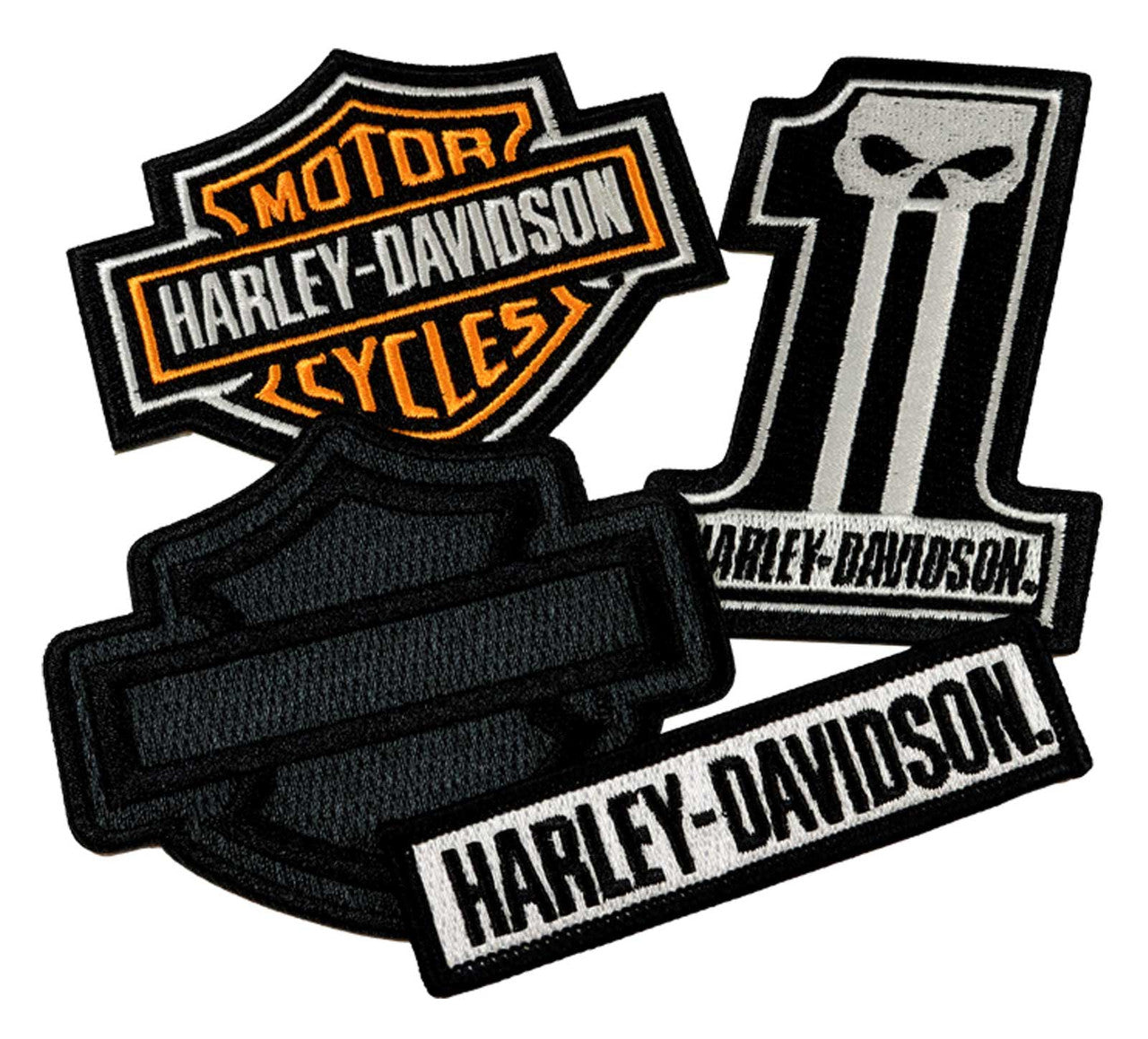 Lot d'écussons à coudre Harley-Davidson® Classic HD Logos - 8016722