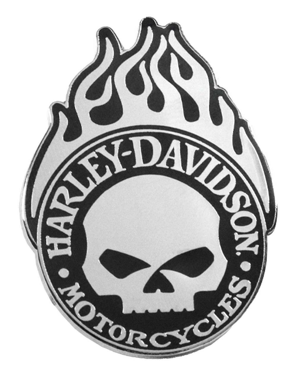 Épinglette en métal Harley-Davidson® Willie G Sk**L Flames - 8017606