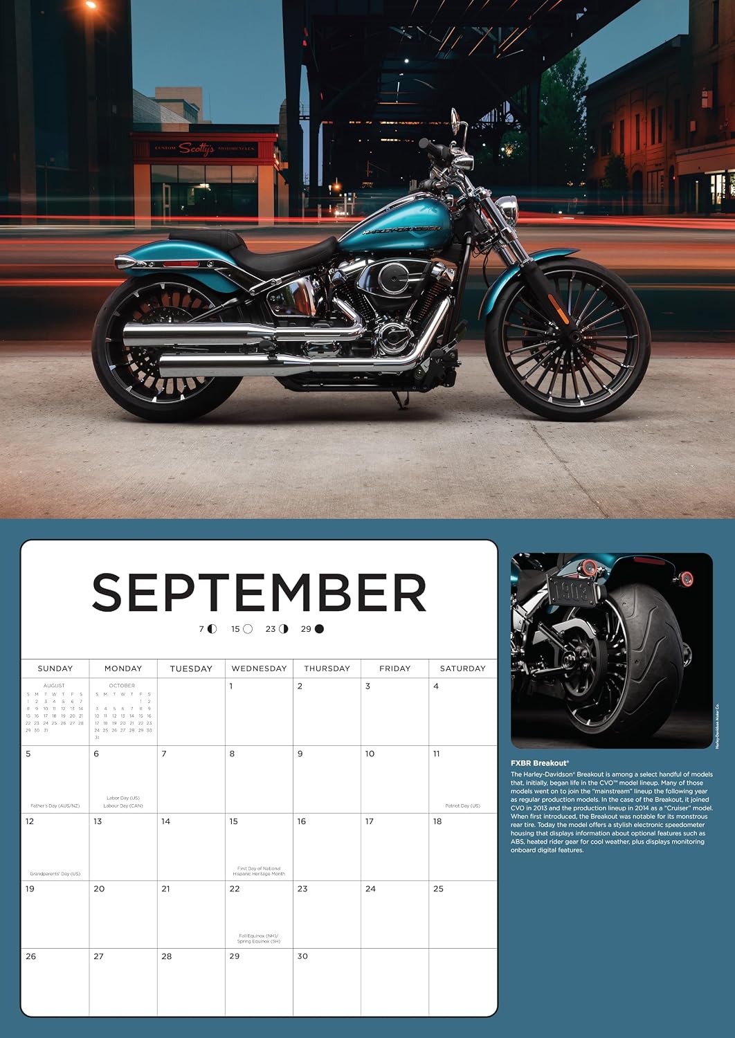 Harley-Davidson 2027 17x12 : Calendrier de 16 mois – 9798317901288