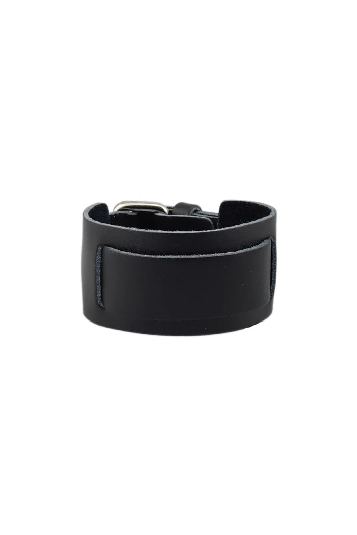 Cuir noir uni de haute qualité - 84070