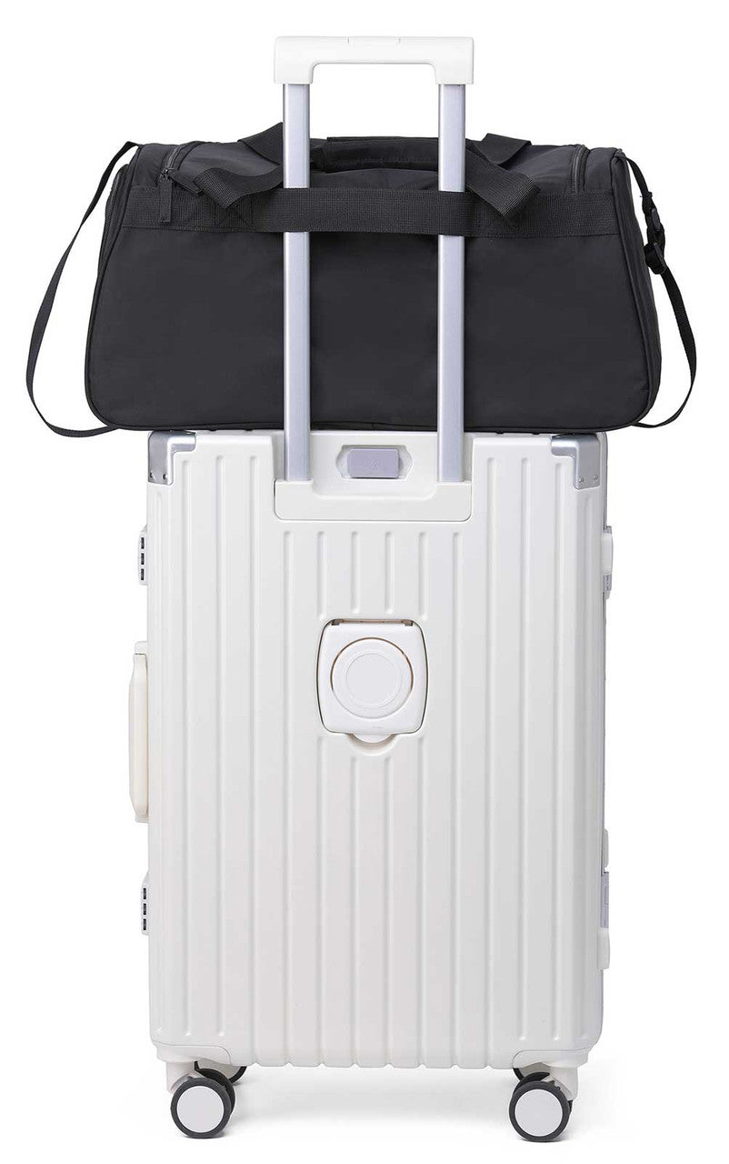 Sac de sport H-D® Crinkle B&S en nylon avec poche latérale pour chaussures - 90331-BLACK