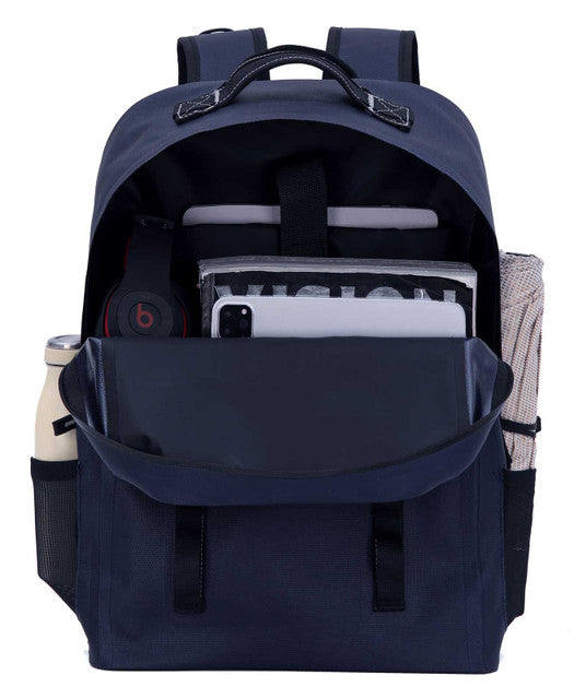 Sac à dos étanche Harley-Davidson®, logo HD et bretelles réglables – Bleu (90615-Blue)