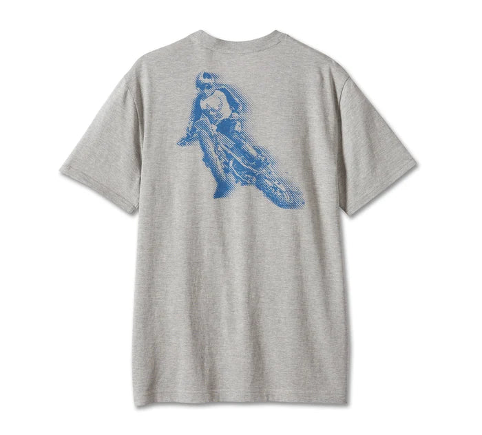 T-shirt Enduro n°1 pour homme – Gris anthracite chiné - 96059-24VM