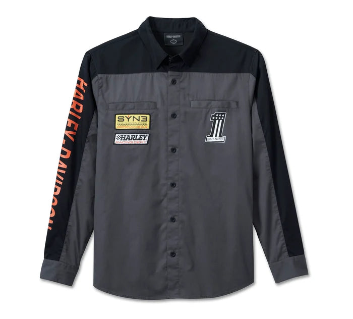 Chemise Victory n° 1 - Colorblock - Perle noircie - 96071-24vm