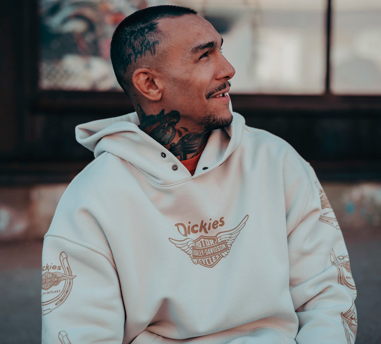 Sweat à capuche oversize Dickies x HD Winged Horseshoe - 96091-26VX