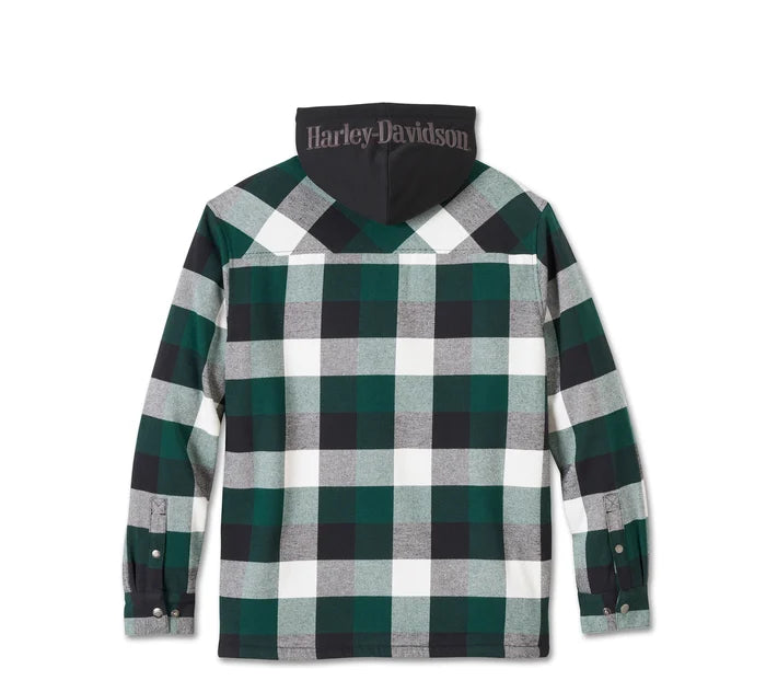 Veste chemise à capuche Traveler Pour Homme - Plaid - 96135-25vm