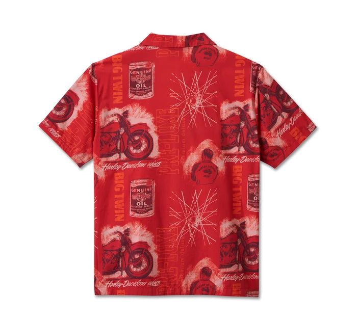 Chemise à manches courtes Roaring Aloha pour homme - 96144-25VM