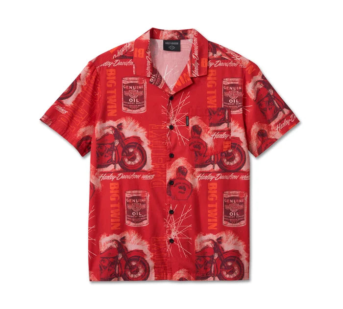Chemise à manches courtes Roaring Aloha pour homme - 96144-25VM