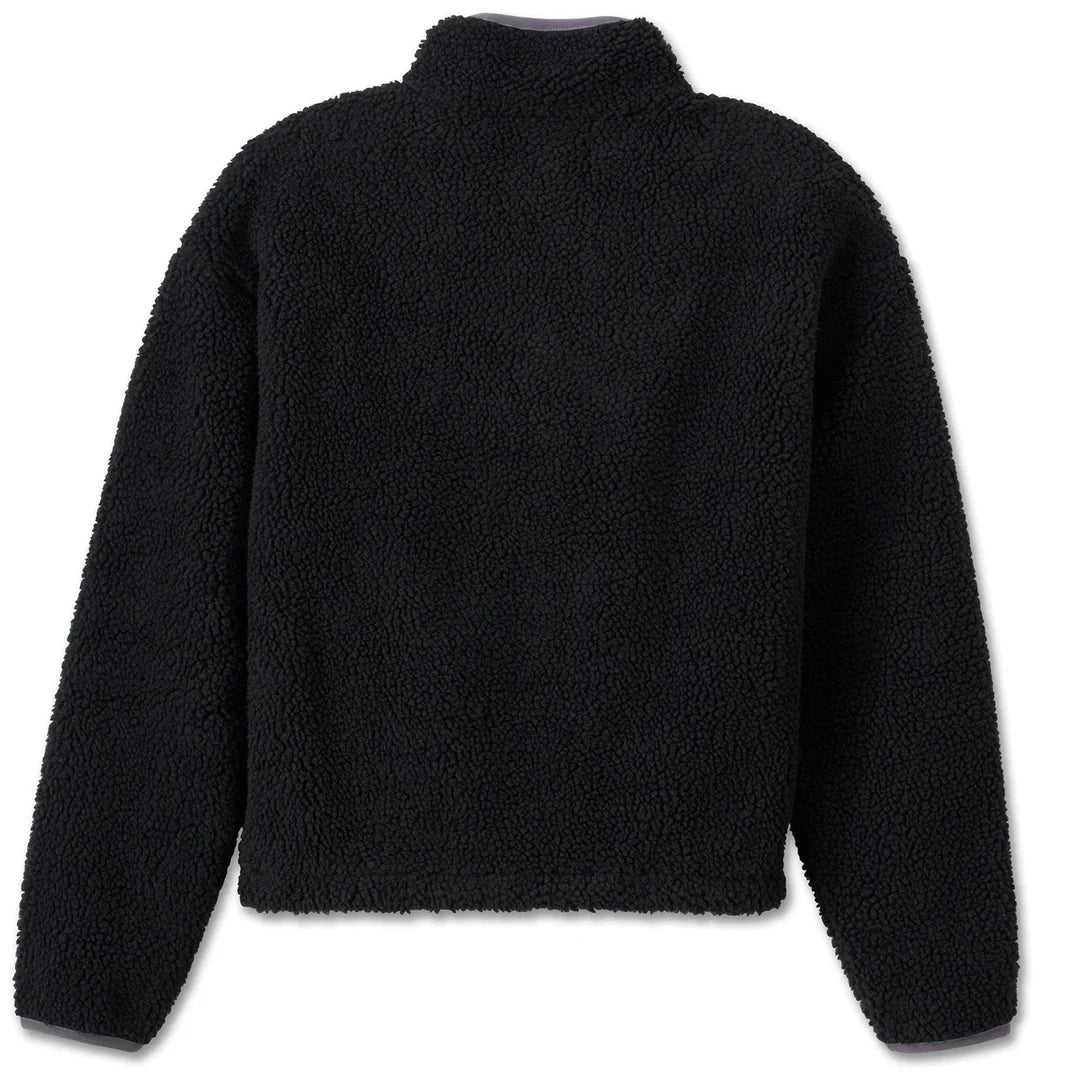 Veste à manches longues zippée 1/4 Sherpa pour femme - 96155-25VW