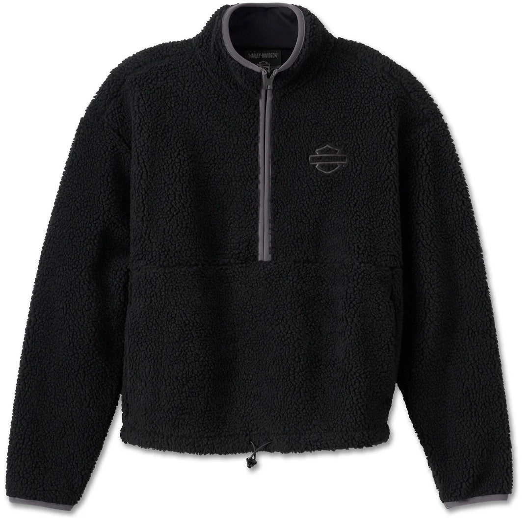 Veste à manches longues zippée 1/4 Sherpa pour femme - 96155-25VW