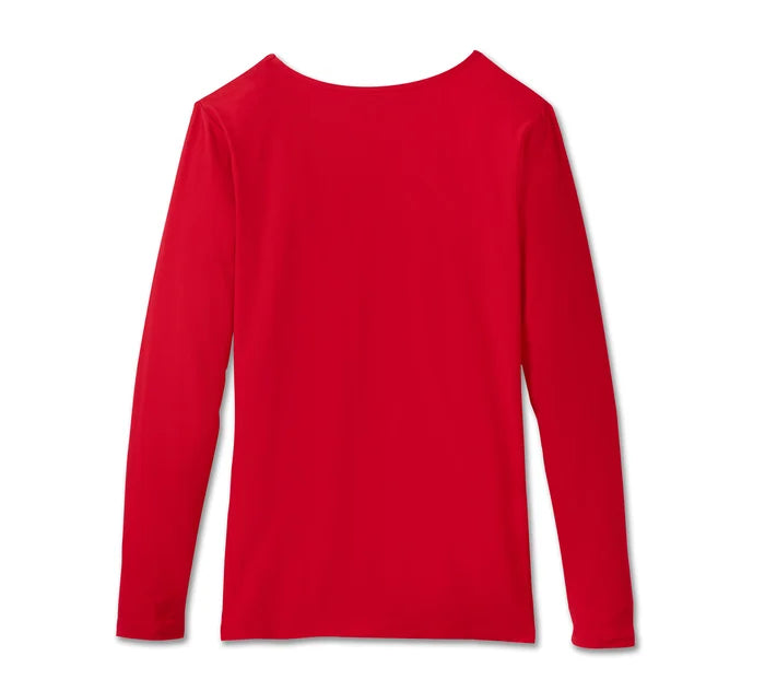 Pyjama à manches longues à carreaux B&S pour femme - 96162-25VW