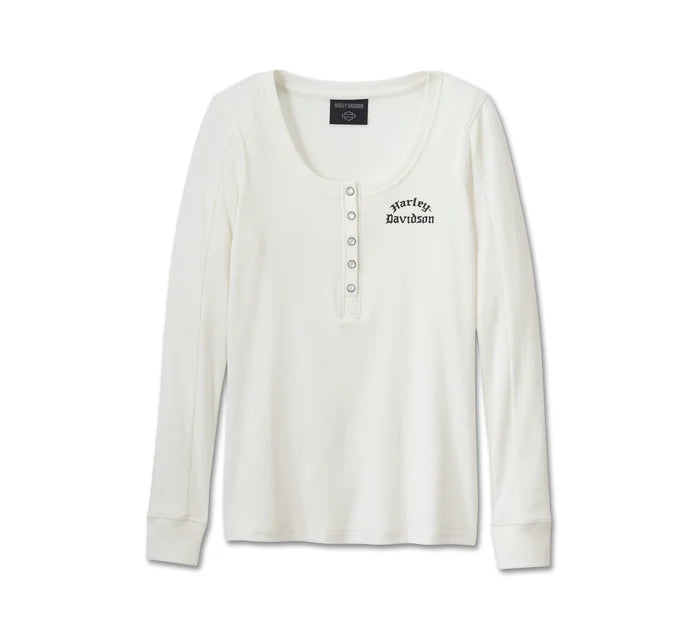 Henley intemporel à manches longues pour femme - 96167-25VW