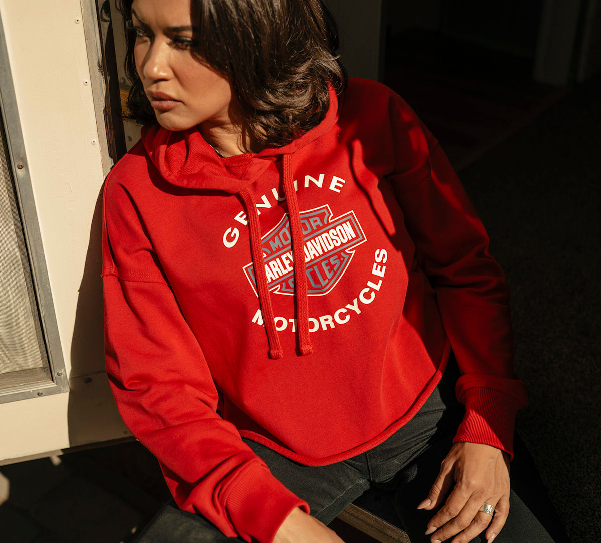 Sweat à capuche HD Essential à bords francs pour femmes - 96224-26VW