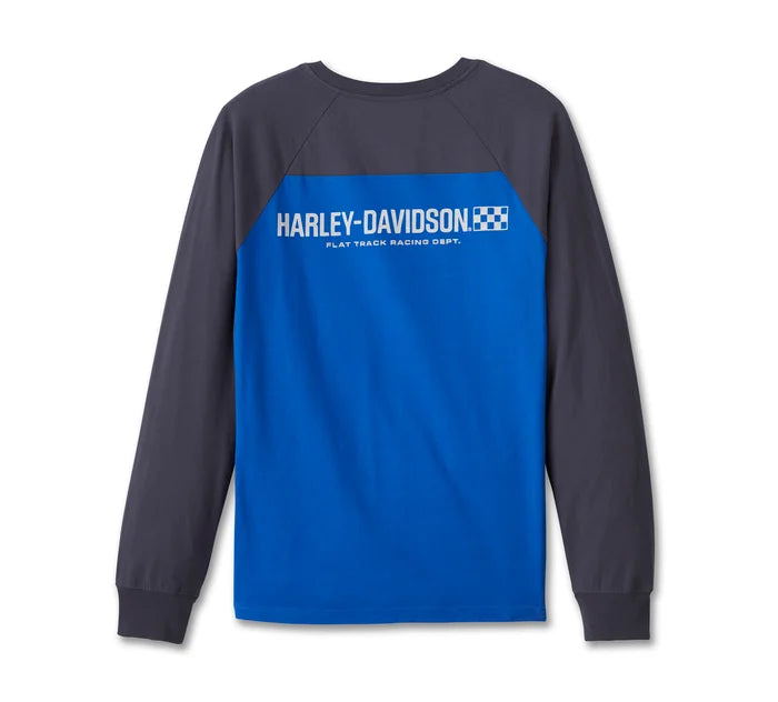 T-shirt Henley à manches longues Trophy Bar & Shield pour homme - 96435-24VM