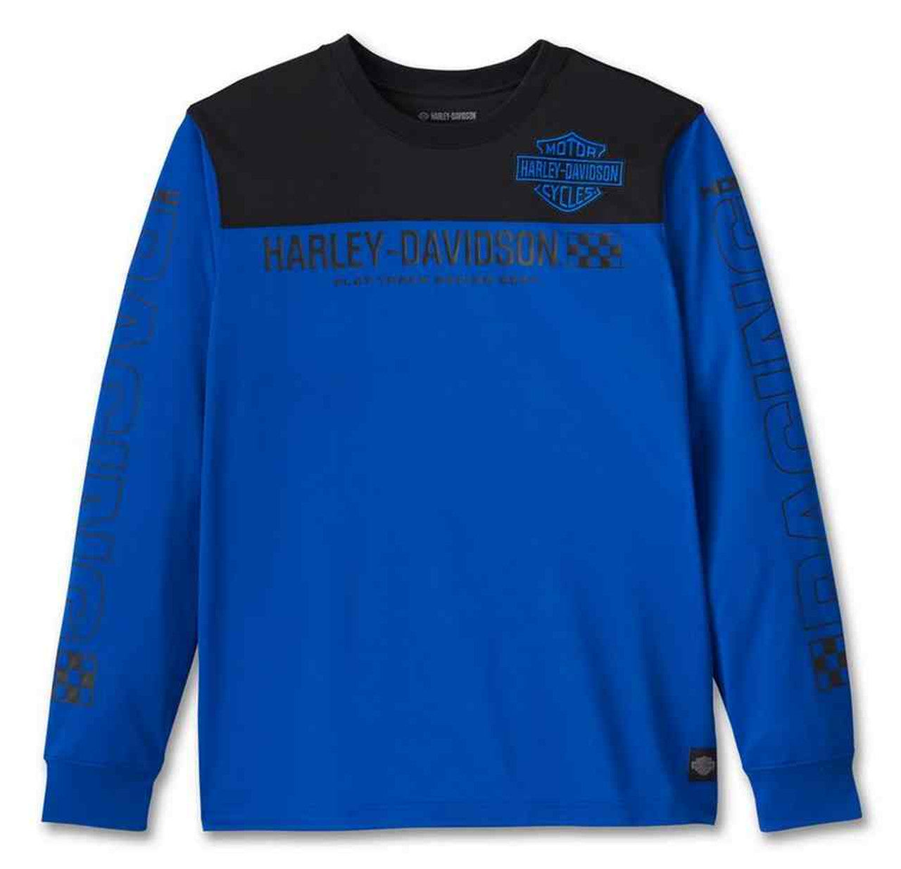 T-shirt de course à manches longues Blue Blazes pour homme - 96440-24VM