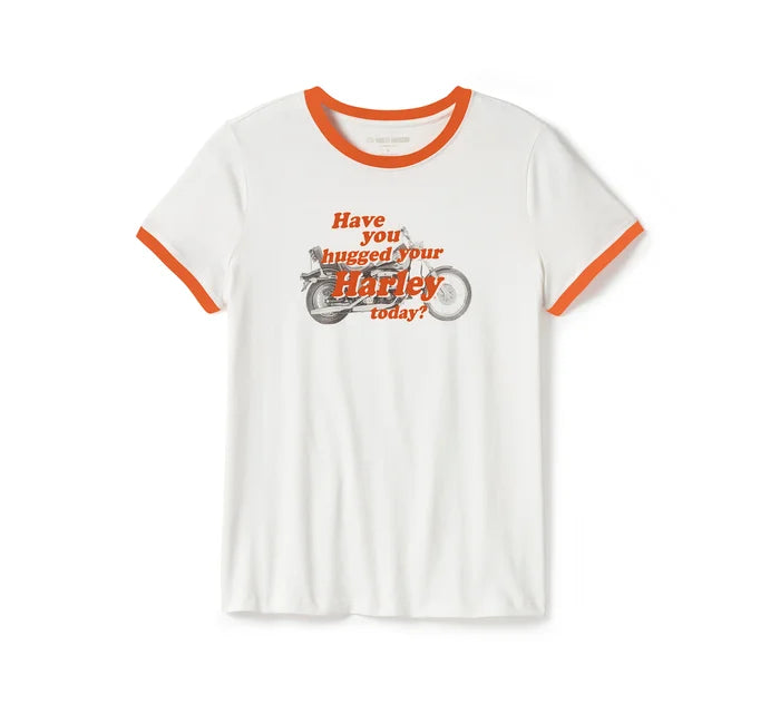 T-shirt femme Hug A Harley Ringer - 96529-25vw