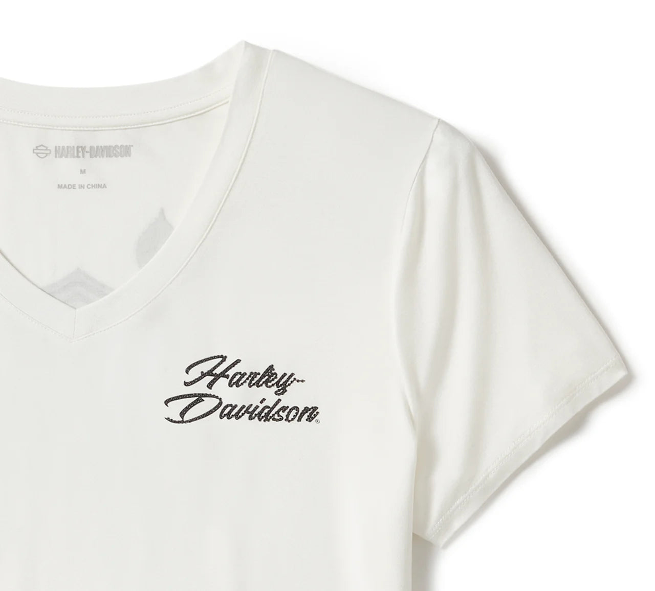 T-shirt Rose & Thorn Bling à col en V - 96547-25VW