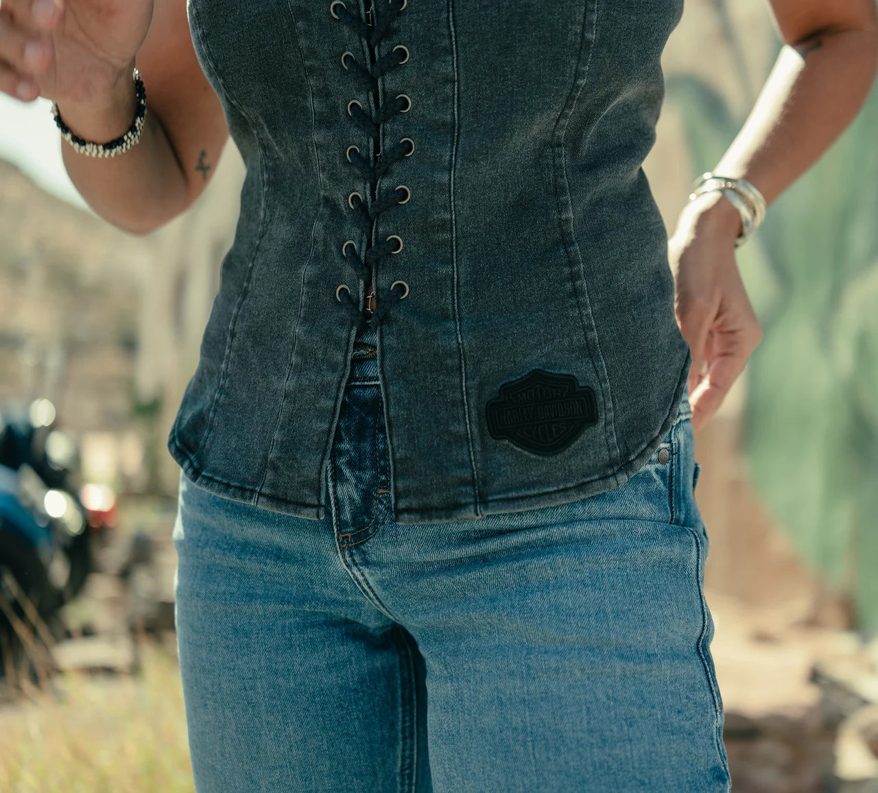 Gilet à lacets pour femme - 96548-25VW