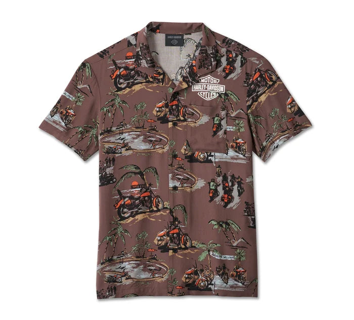 Chemise Aloha Daytona pour homme - 96554-24VM
