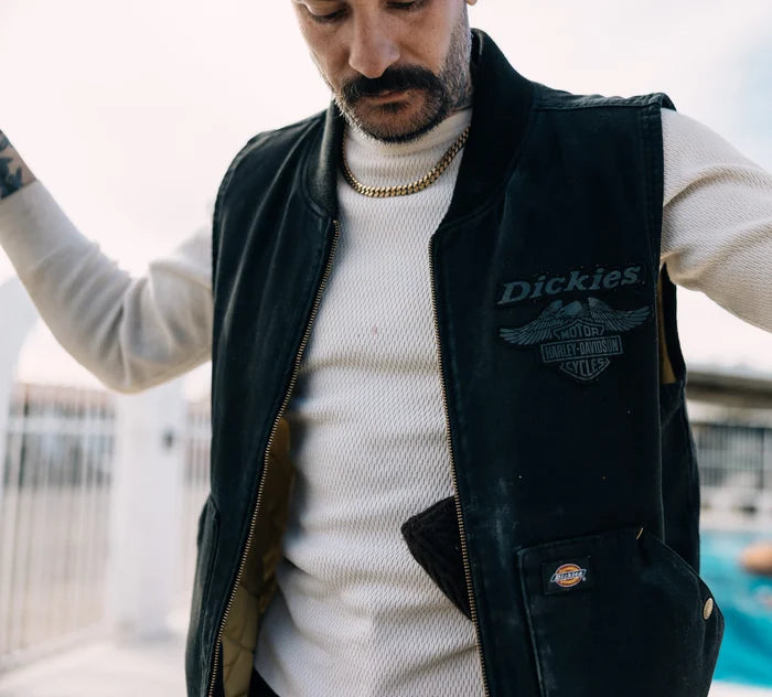 Harley-Davidson – Gilet en toile matelassée Dickies x HD – 96575-25VM
