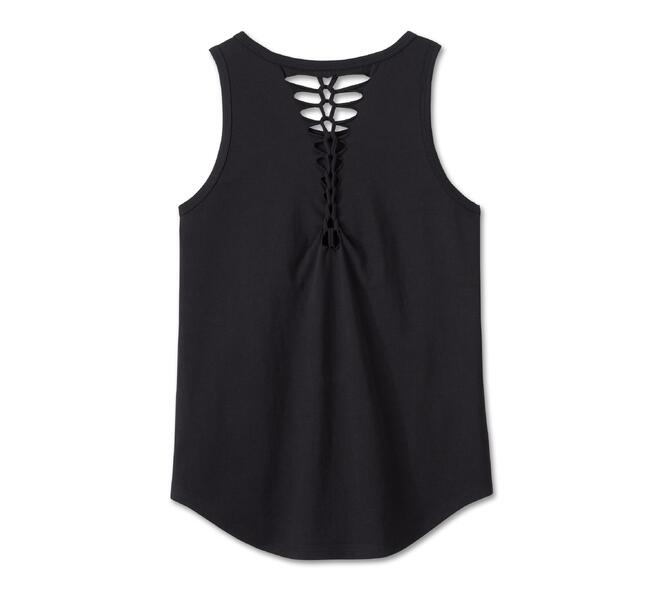 Débardeur américain traditionnel Rip & Repair pour femme - Harley Black