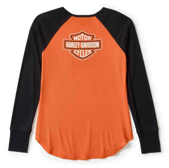 Haut raglan à manches longues et col arqué Essential pour femme - 96596-25VW