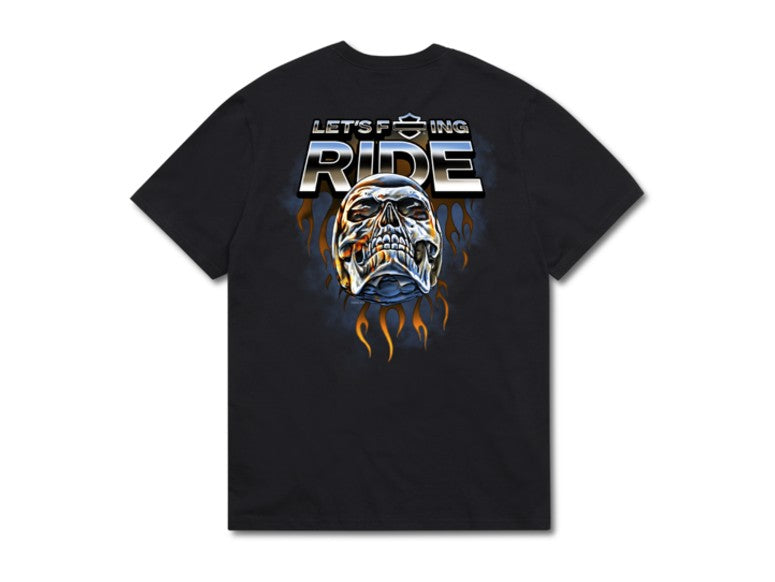 T-shirt « HD LFR Short Sleeve Chrome Sk**l Graphic Tee » - 96657-25VM