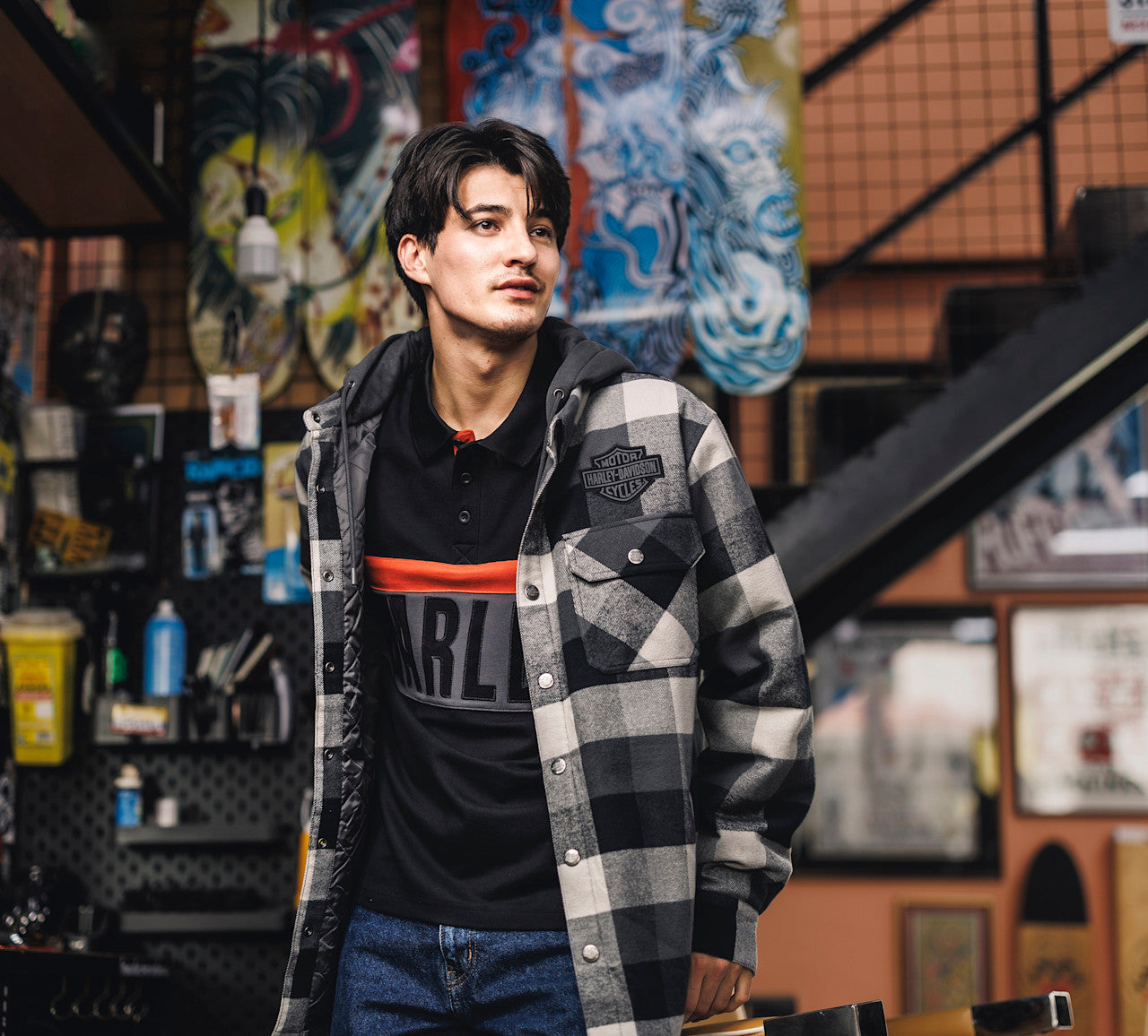 Veste chemise à capuche pour homme Traveler - 96806-25VM