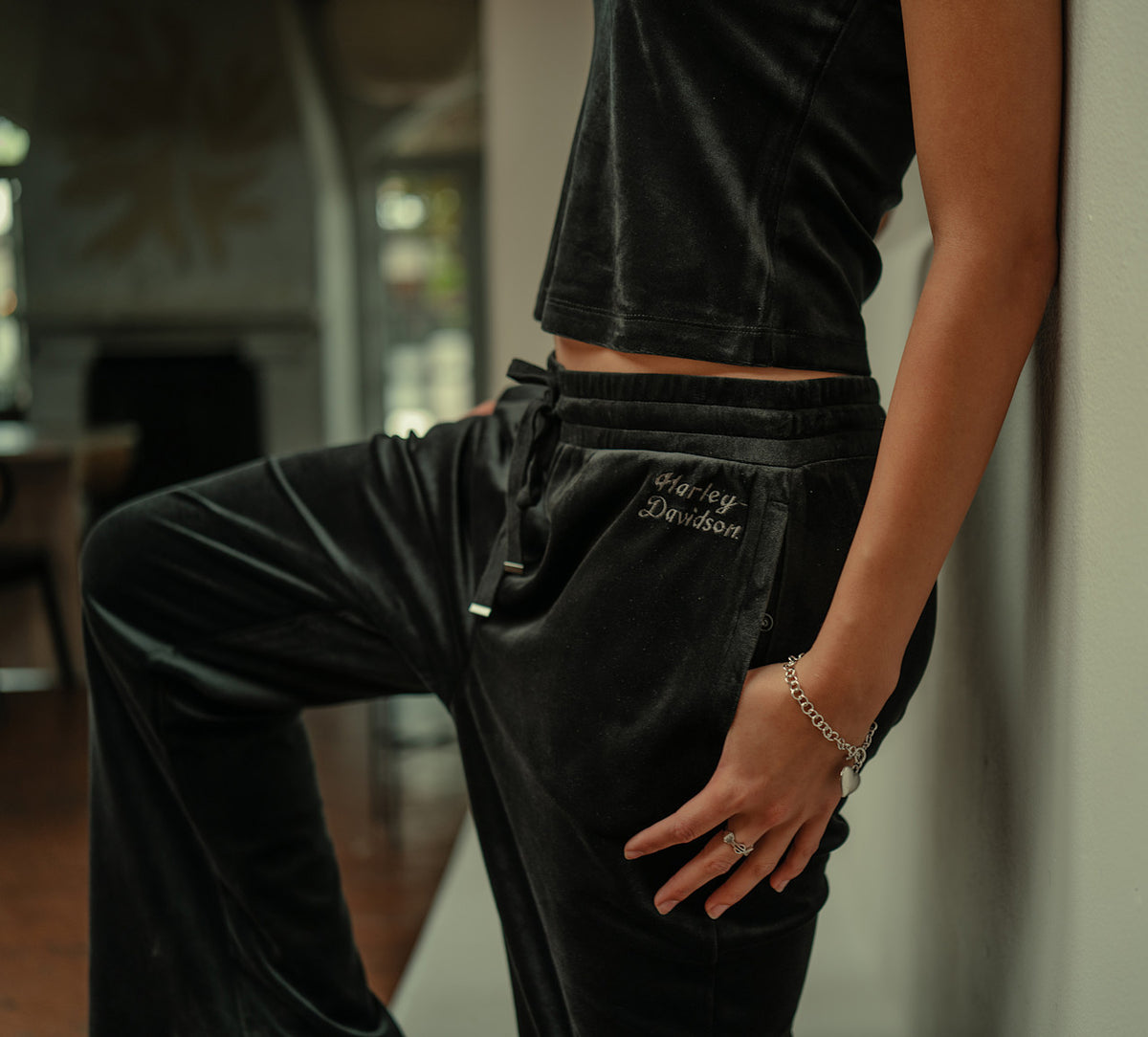 Pantalon bouffant en velours pour femme - 96814-25VW