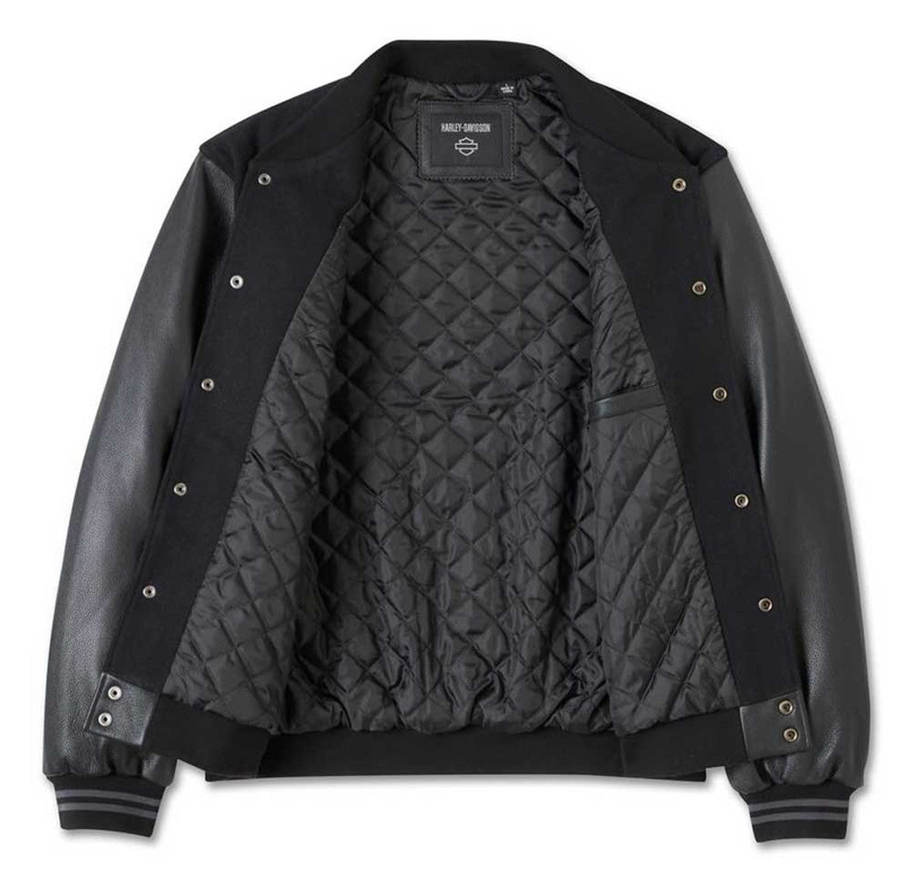 Veste en cuir style universitaire Harley-Davidson® pour homme V-Twin – 97002-25VM