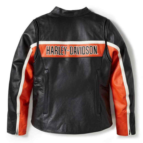 Veste de moto en cuir H-D® Trenton pour femme - 97016-25VW