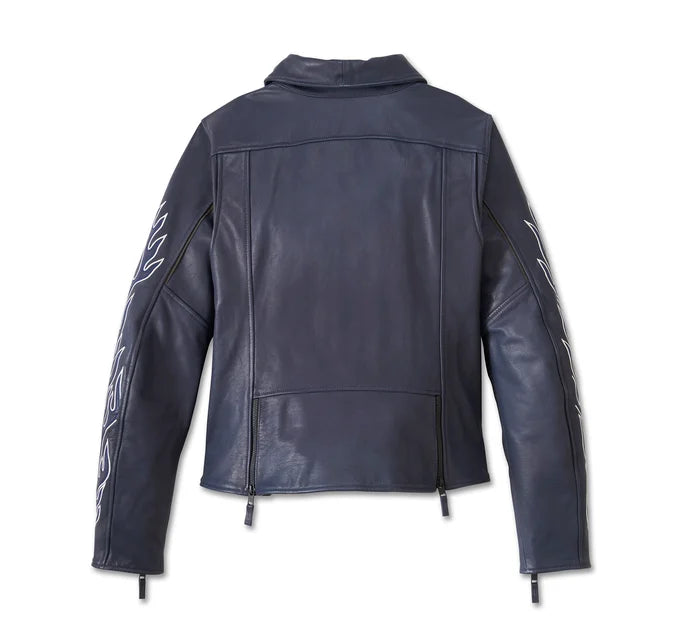Veste de motard en cuir Brazen pour femme - 97024-24VW