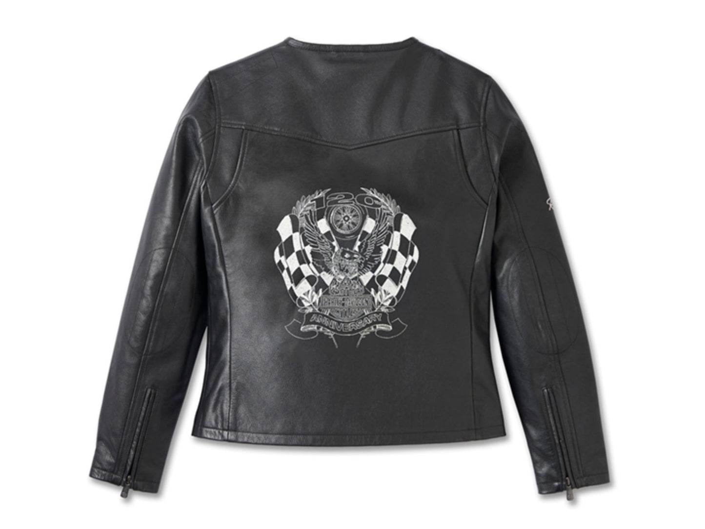 Veste en cuir Cafe Racer 120e anniversaire pour femme - 97052-23VW
