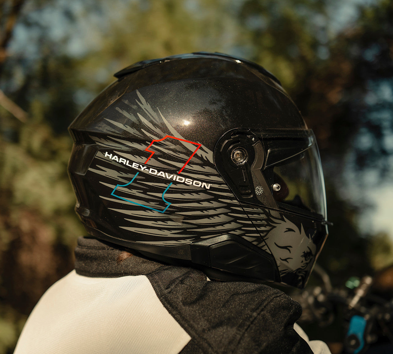 Casque modulaire HD Liberty Eagle Capstone Sun Shield III H35 - 97130-26VX