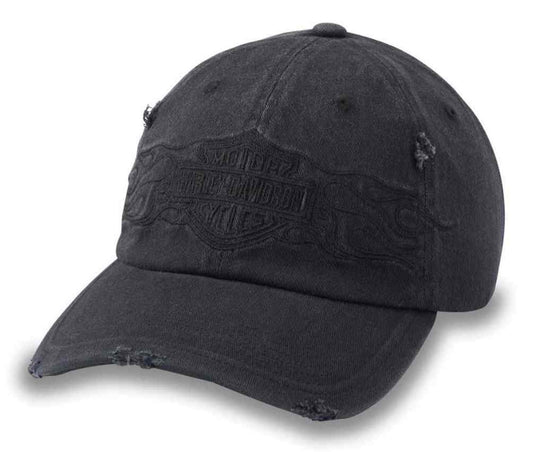 Casquette de baseball extensible Harley-Davidson® Flying Lap pour homme, effet vieilli - 97617-25VM