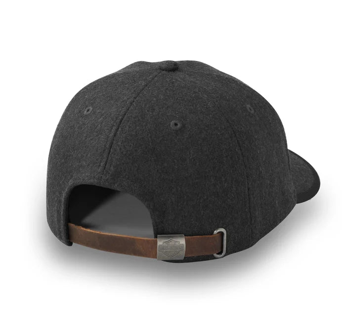 Casquette de baseball à bride arrière en laine B&S - 97619-25VM